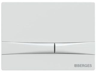 Кнопка смыва Berges Novum soft touch белый 040054